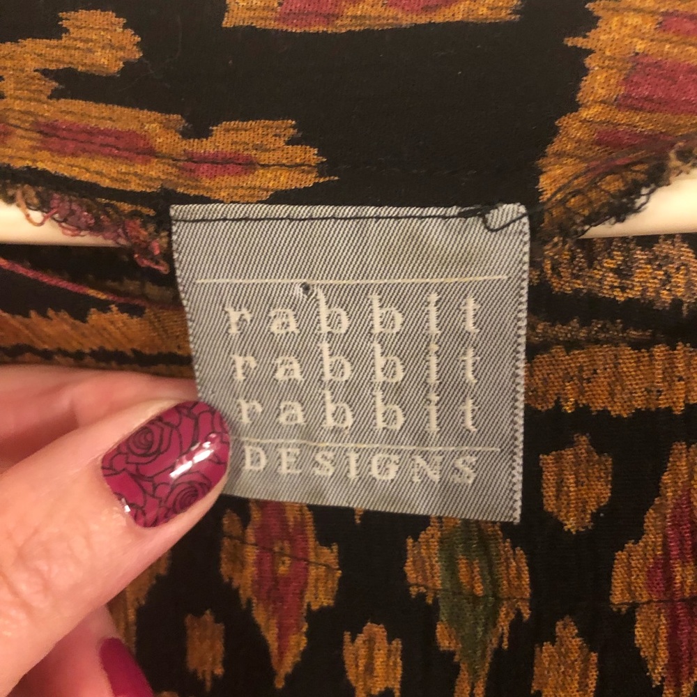 Rabbit Rabbit Rabbit Designs Elephant Print Blouse 18W - Picture 4 of 5